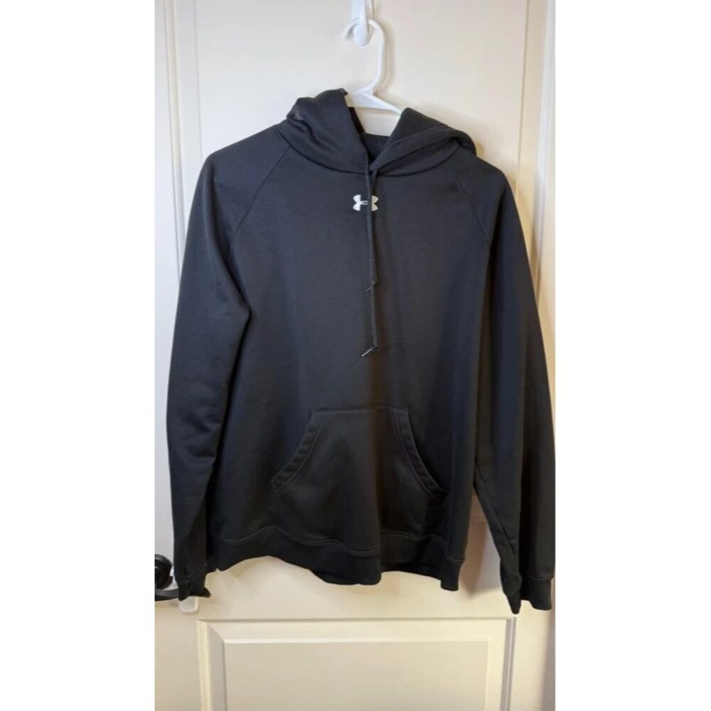Under Armour Black Athletic Pullover Hoodie Sweatshirt Large